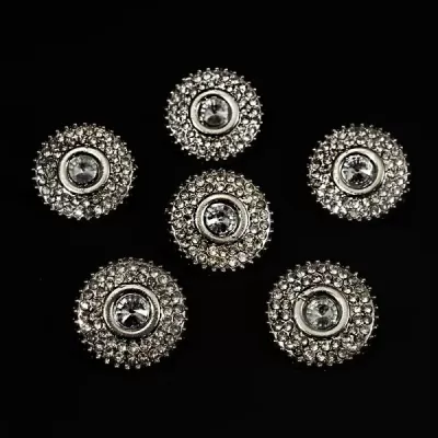 Украшение А 557 круглая накладка из страз с распорками