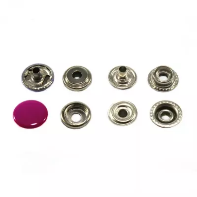 Кнопка средняя малиновая, 15 мм