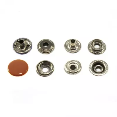 Кнопка средняя терракотовая, 15 мм