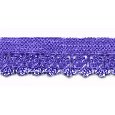 Резинка ажурна 16 мм, бузкова