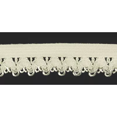Резинка бельевая ажурная айвори, 16 мм 