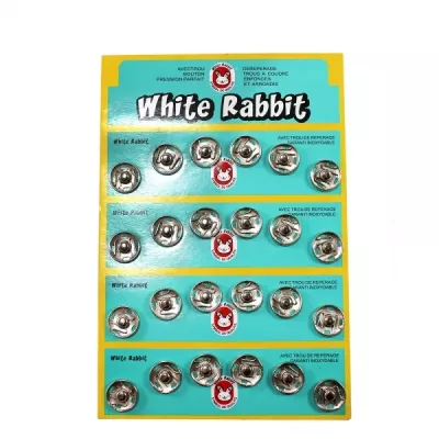 Кнопка пришивна нікель, 15 мм