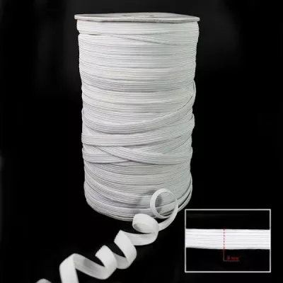 Білизняна резинка біла, 8 мм