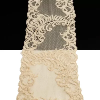 Мереживо Італія бежеве, 14 см