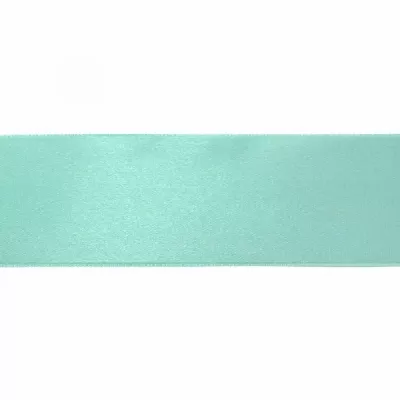 Лента атласная голубая, 7 см 