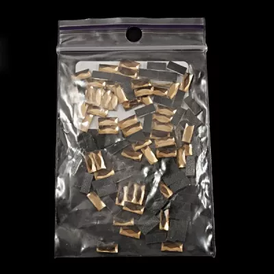 Стрази клейові золоті, 7х3 мм