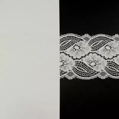 Кружево Франция арт. 087 белое,ширина 8 см