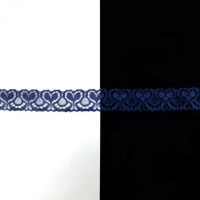 Мереживо Франція синє, 2.5 см