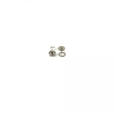 Трикотажна кнопка біла, 9.5 мм