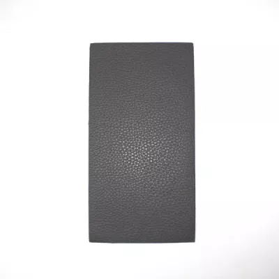 Аппликация клеевая латка из кожзама,серая