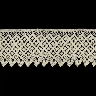 Кружево кроше арт 037 натуральное,шир. 8 см,боб. 9 м.