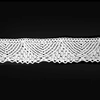 Кружево Кроше белое, 4,5 см