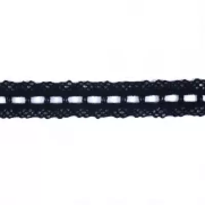 Кружево Кроше арт.181 черное, шир. 2 см,в боб. 25 м