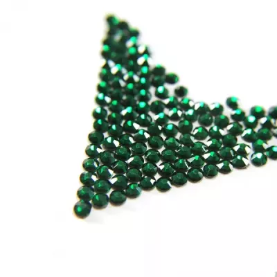 Стрази клейові зелені