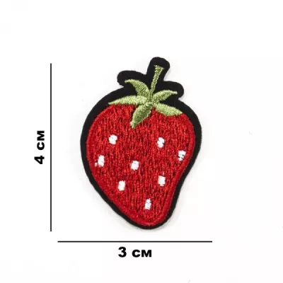 Аппликация клеевая Клубничка, 4х3 см