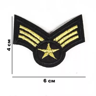 Аппликация клеевая Нашивка, 6х4 см