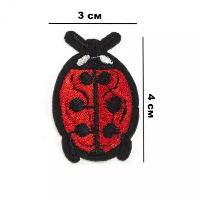 Аппликация клеевая Божья коровка, 3х4 см
