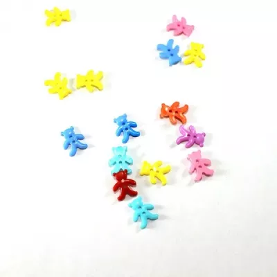 Гудзик ведмежа асорті, 16х14 мм