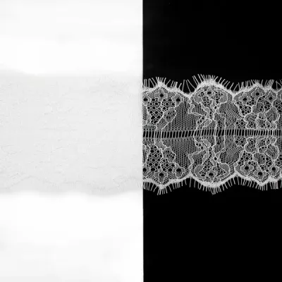 Мереживо Zira шантильї арт.069,біле,шир. 8 см, купон 3 м