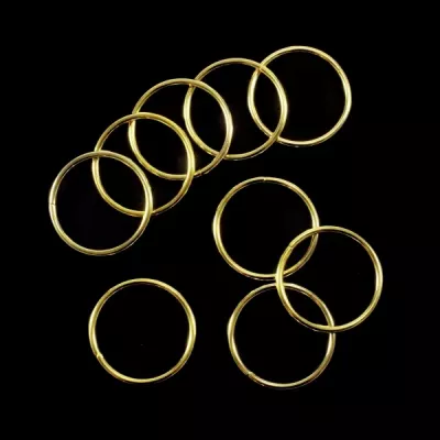 Кольцо из проволоки золото, 30 мм