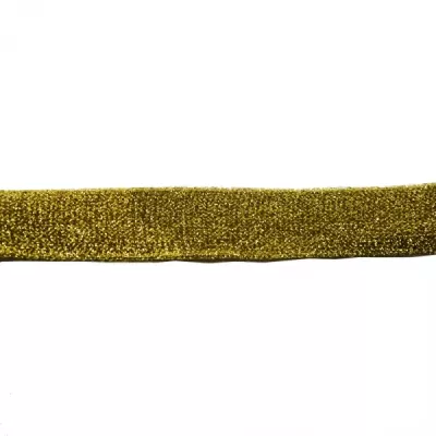 Тасьма трикотажна з люрексом, 2 см, золото