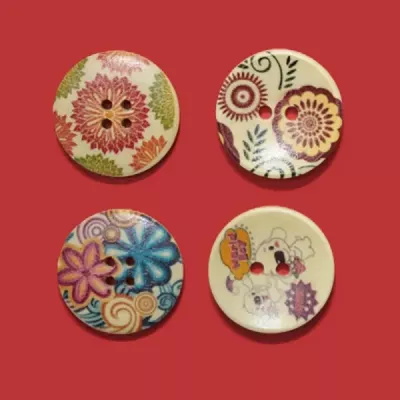 Гудзик дерев'яний кругле дерево