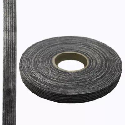 Кромка флизелиновая долевая черная, 15 мм - 100 м