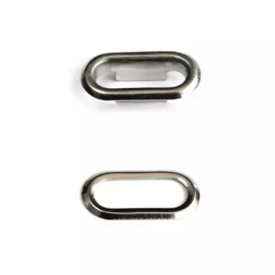 Блочка нікель, 20мм овальна + кільце,1000 шт