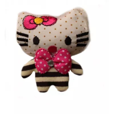 Котик с бабочкой Нашивка объемная  