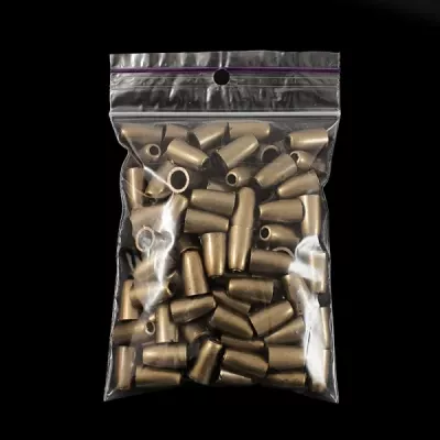 Наконечник "дзвіночок", пластик, бронзовий, 100 шт.