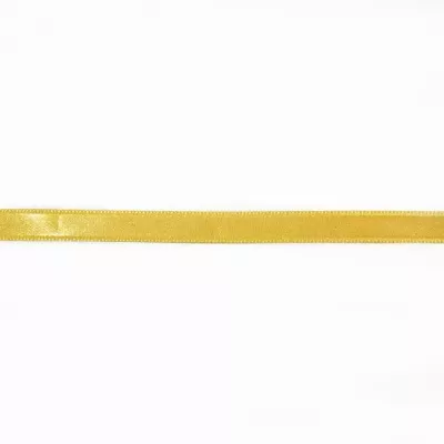 Лента атласная желтая, 1 см