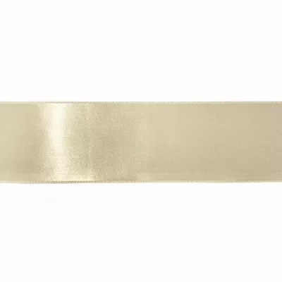 Лента атласная бежевая, 7 см 