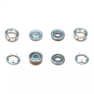 Кнопка трикотажна нікель, 9.5 мм