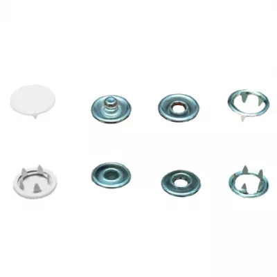 Кнопка трикотажна FB D-9,5 мм закр. капелюшок білий