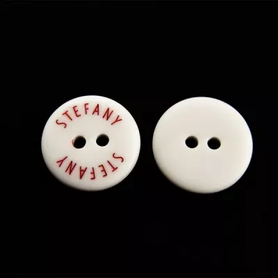 Гудзик білий, 16 мм