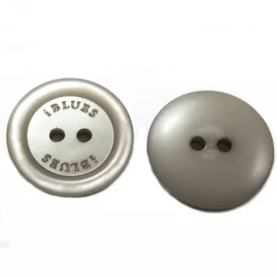 Пуговица серая, 22 мм