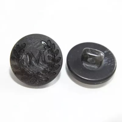 Гудзик темно-сірі, 16 мм