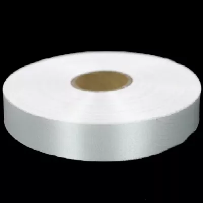 Стрічка для накатки Saten(сатин) білий, 4 см