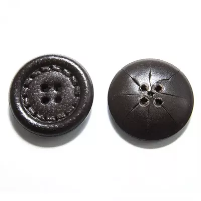 Гудзик темно-коричневий, 26 мм
