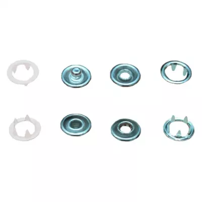 Трикотажна кнопка біла, 5.5 мм