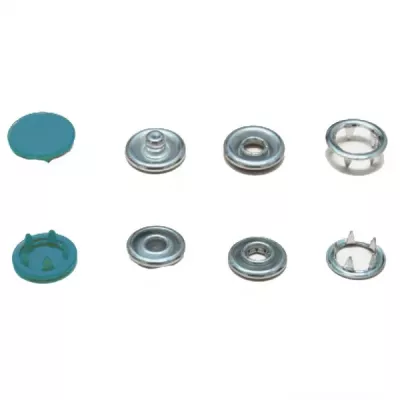 Кнопка трикотажна бірюза, 9.5 мм