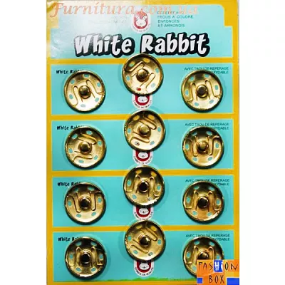 Кнопка пришивна на листах D24 мм золото