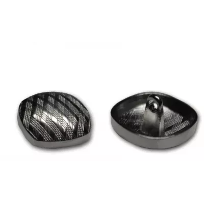 Гудзик чорний + нікель,18 мм