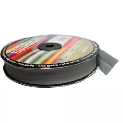 Коса бейка х/б темно-сіра, 2 см