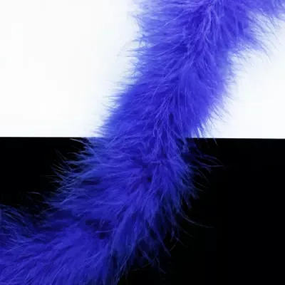 Боа пух электрик (синий), 2 м
