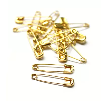 Булавка англійська, золото 2 см