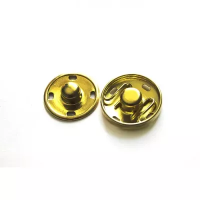 Кнопка пришивна D19 мм метал (золото)