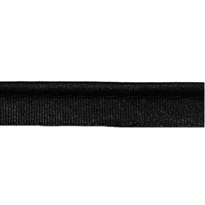 Кант атласний чорний, 1 см