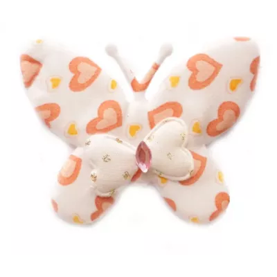 Бабочка с сердечками Нашивка объемная  