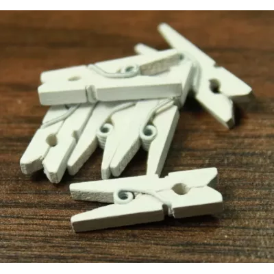 Прищепка деревянная, 3х25 мм с эмалью